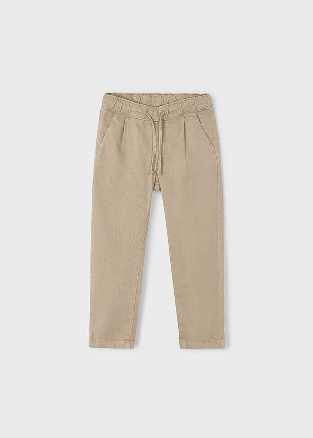 Boy Chino Joggers - Cashew