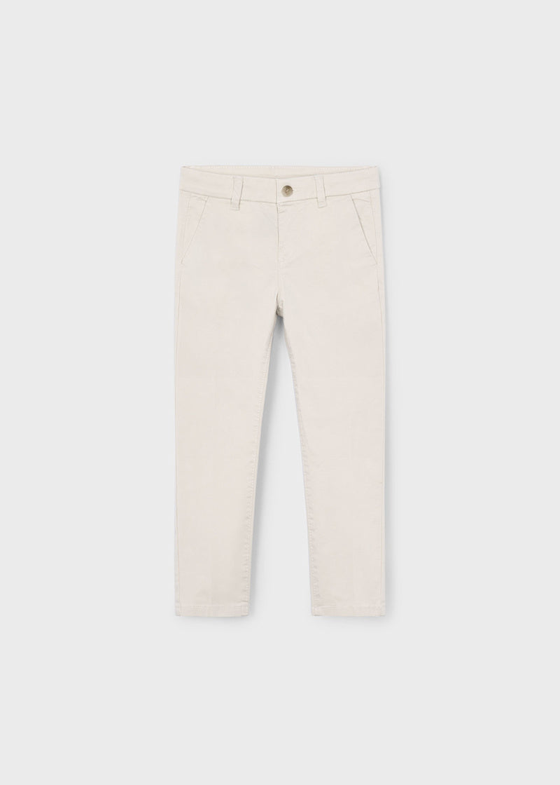 Boy Classic Chino Pants - Bone