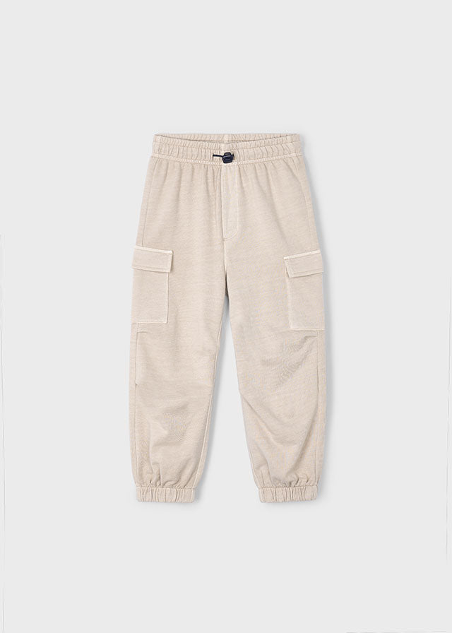Boy Knit Joggers - Mink