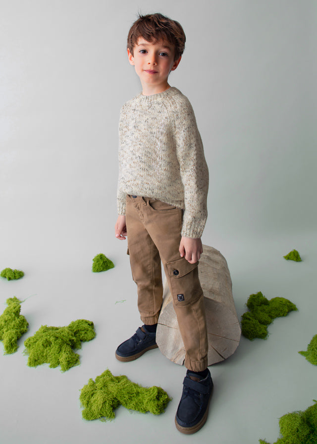 Boy Knit Sweater - Cereal Mix
