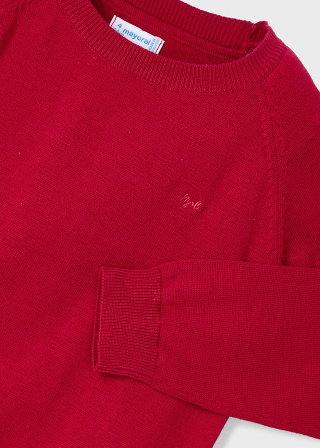 Boy Knit Sweater - Red
