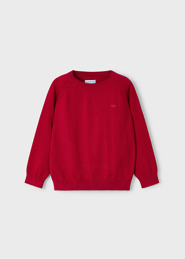 Boy Knit Sweater - Red