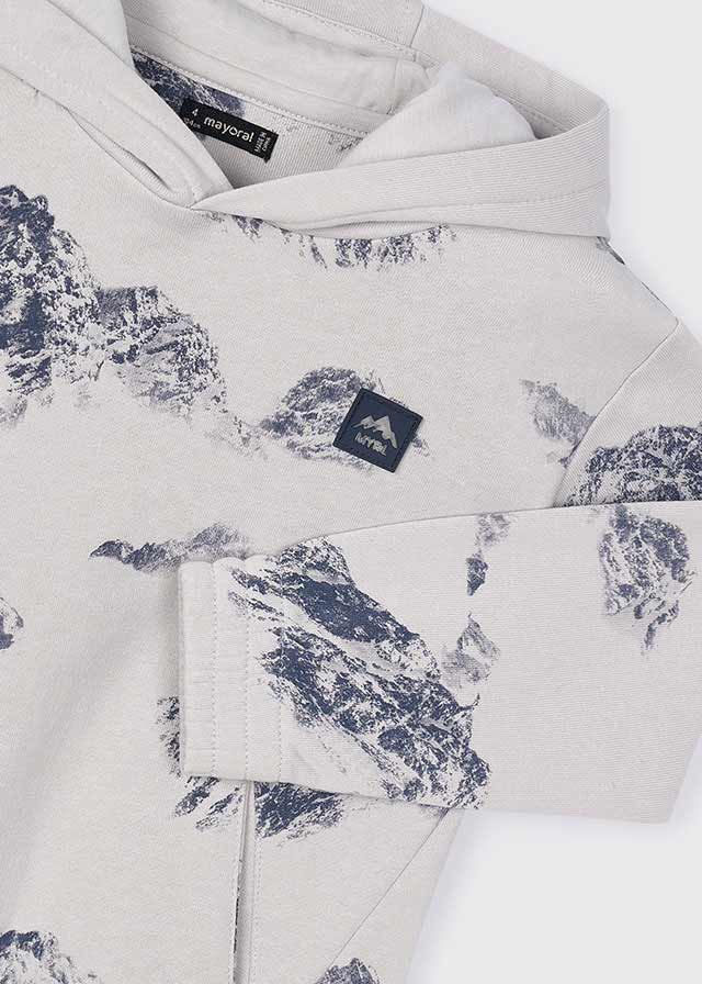Boy Printed Hoodie - Smoke Mountains