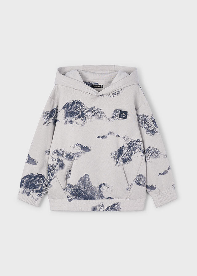 Boy Printed Hoodie - Smoke Mountains