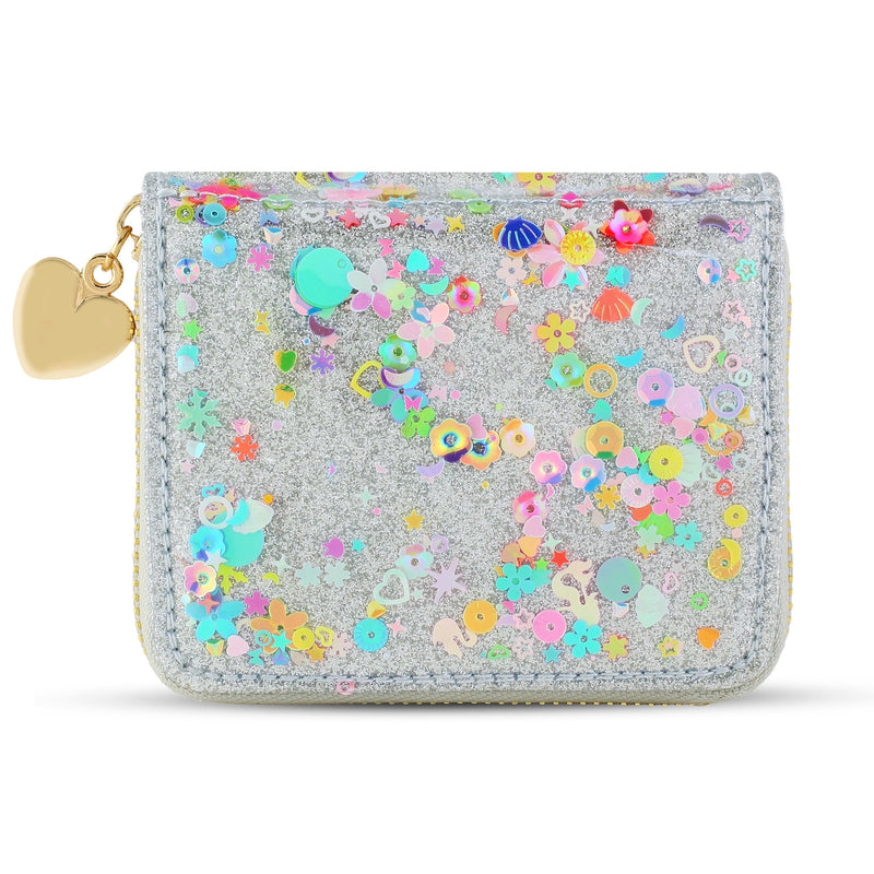 Sprinkle Kindness Confetti Wallet - Silver