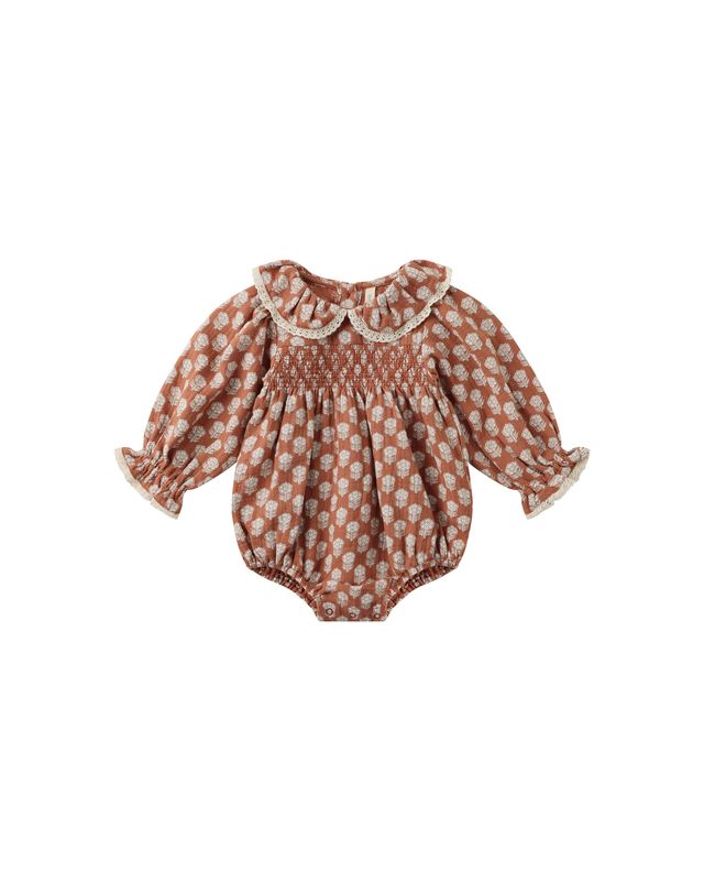 Callie Romper || Holiday Fleur (18-24Mo)