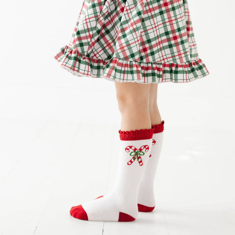 Candy Cane Lane Knee High Socks 3-Pack (0-6Mo)