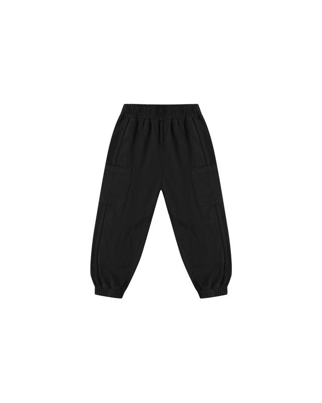 Cargo Jogger || Black (6-12Mo, 6-7Y)