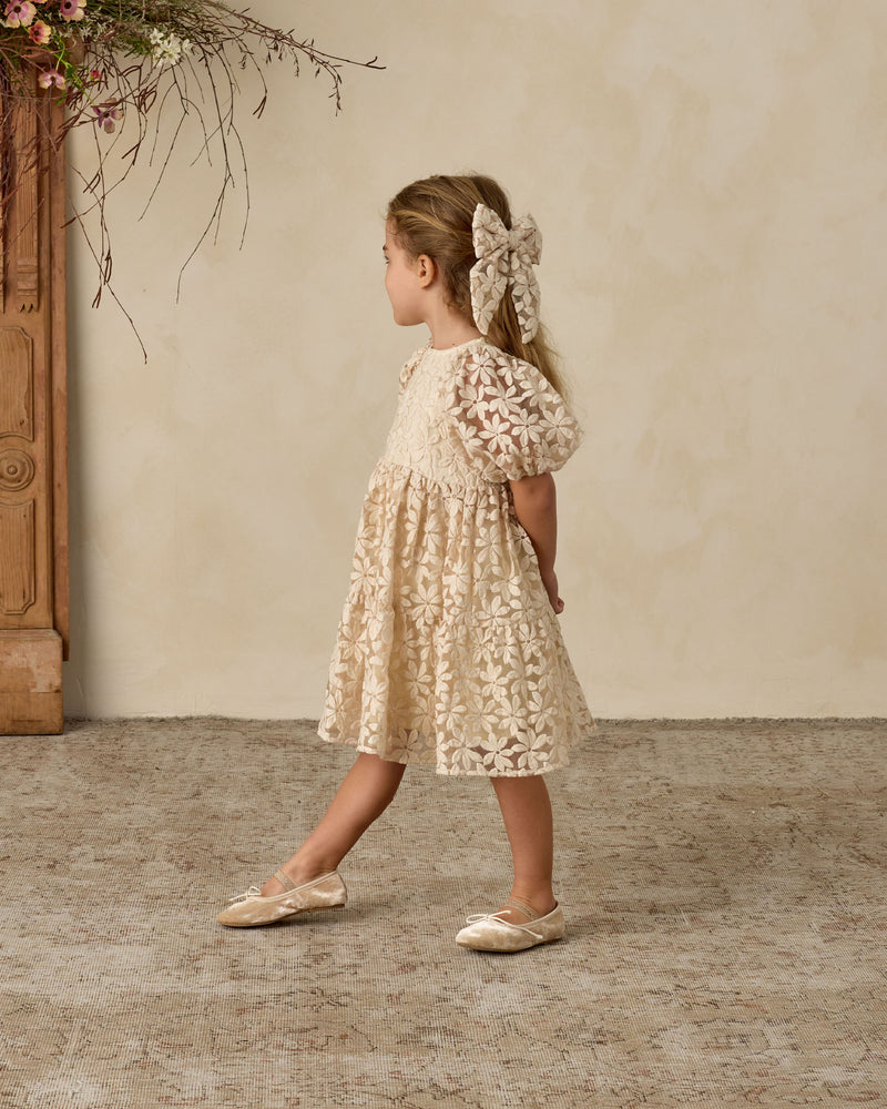 Chloe Dress | Embroidered Daisy