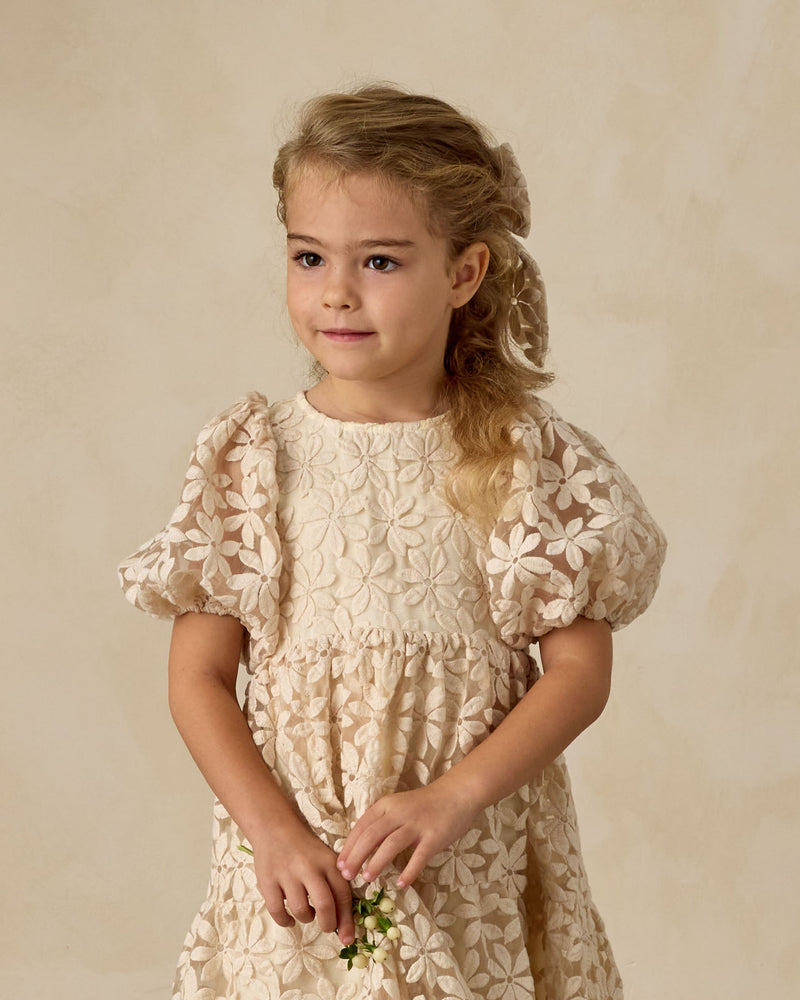 Chloe Dress | Embroidered Daisy