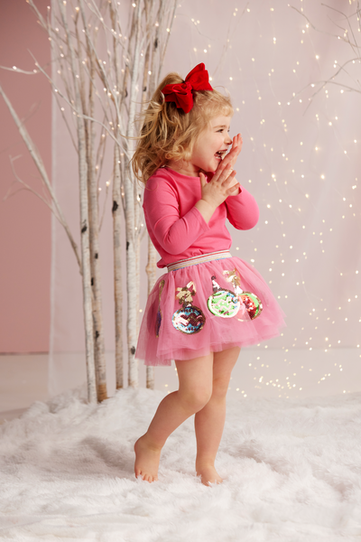 Christmas Sequin Tutu - Pink