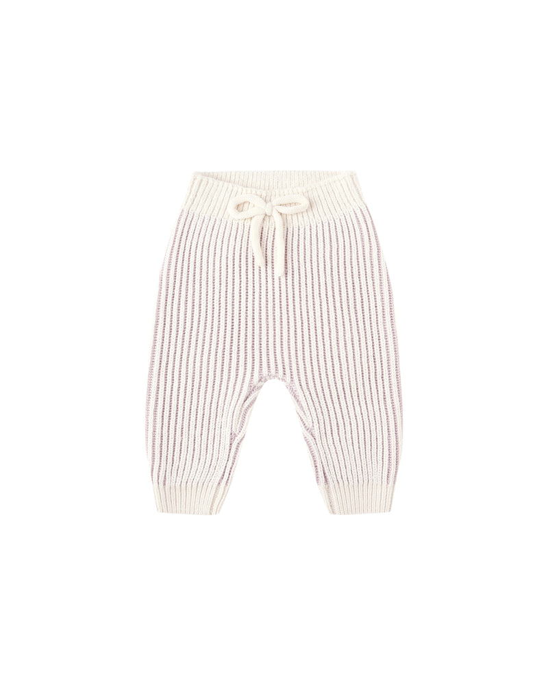 Chunky Knit Pant || Lilac