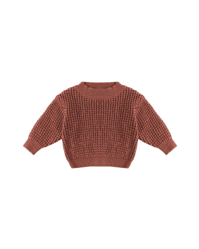 Chunky Knit Sweater || Cranberry