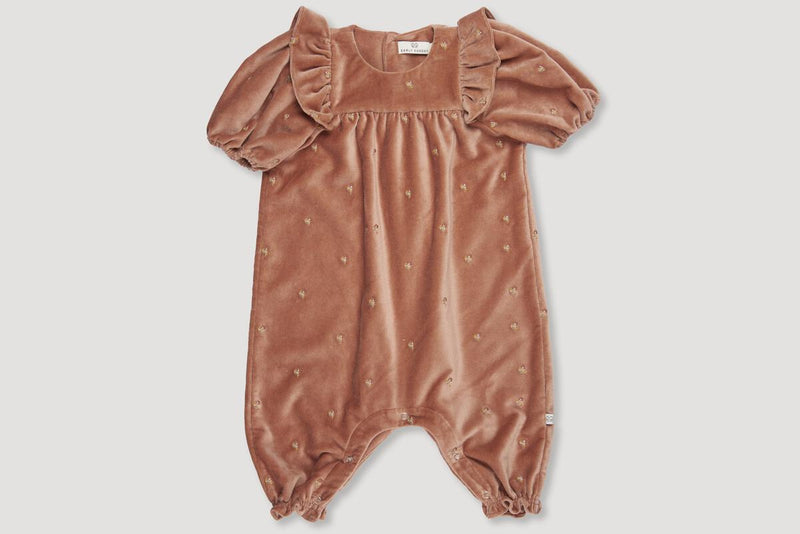 Clara Baby Romper - Dusty Pink (12Mo)