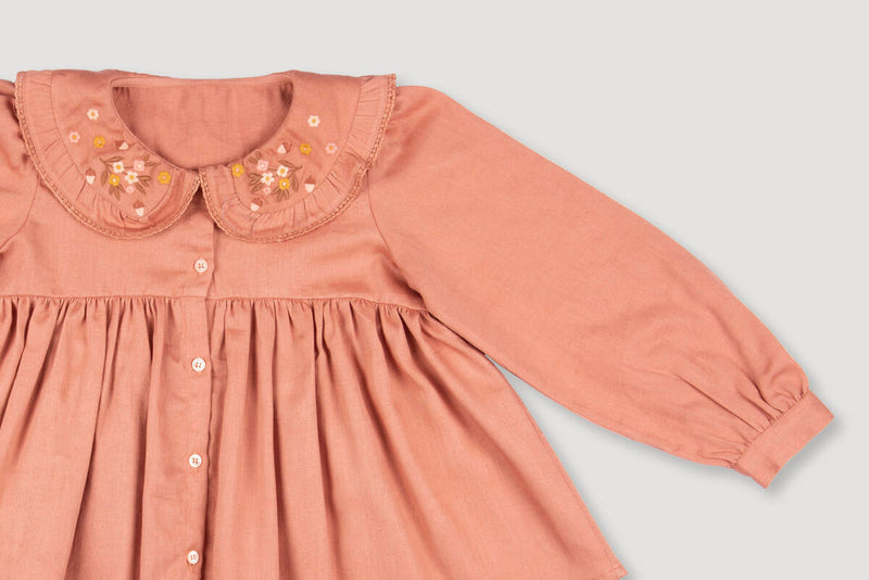 Colette Blouse - Earthy Pink