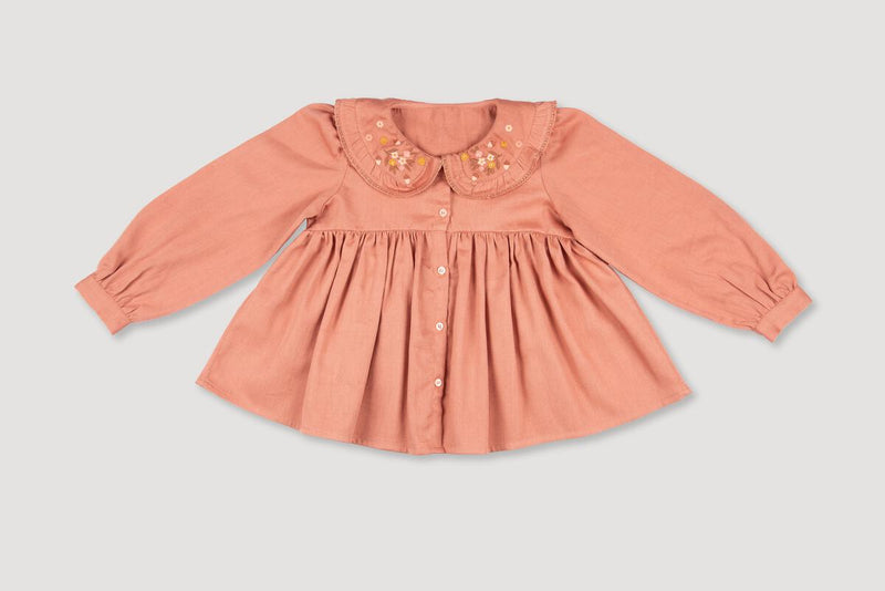 Colette Blouse - Earthy Pink