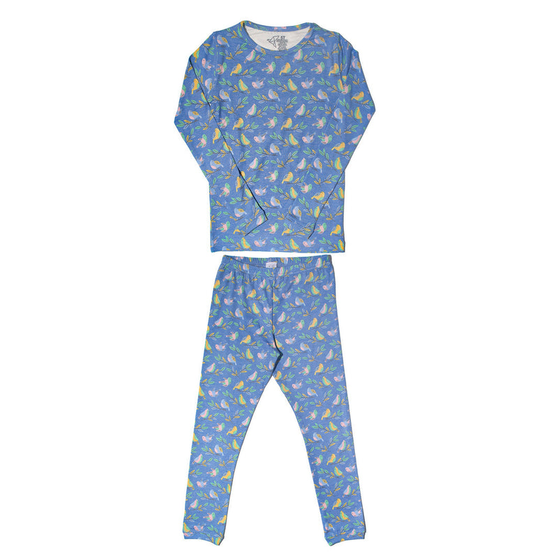 Copper Pearl 2-Piece Long Sleeve Pajama Set - Birdie