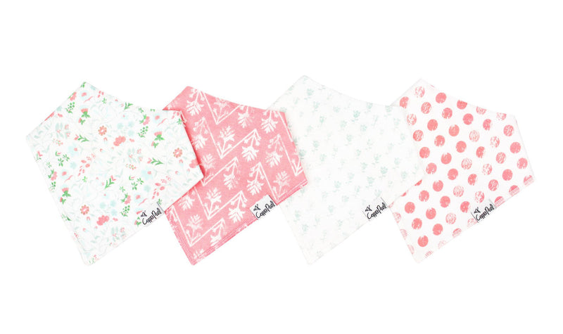 Copper Pearl Bandana Bibs (Set of 4; Multiple Styles) - Wee Bee Baby Boutique