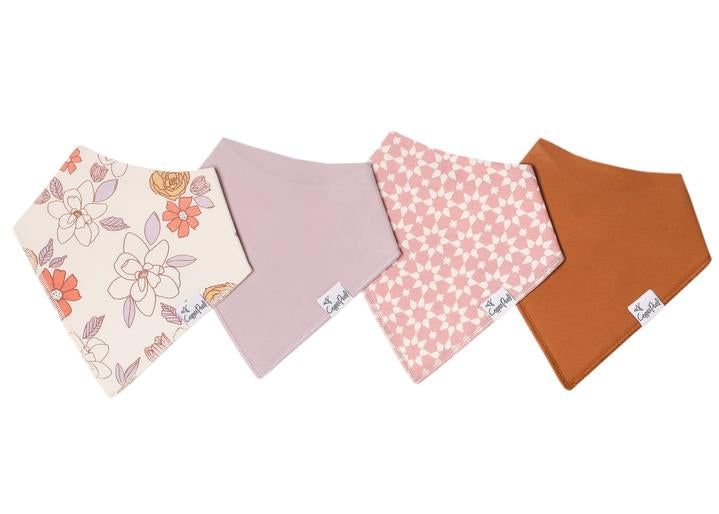 Copper Pearl Bandana Bibs (Set of 4)