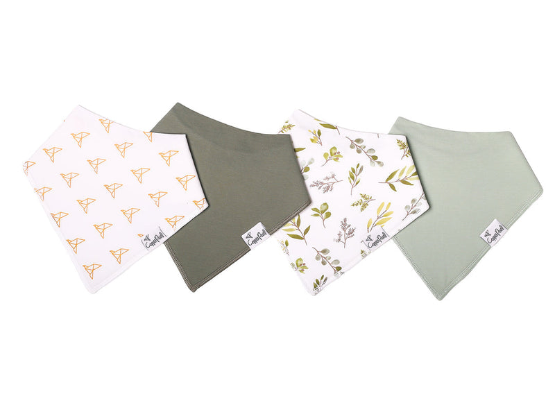 Copper Pearl Bandana Bibs (Set of 4; Multiple Styles) - Wee Bee Baby Boutique