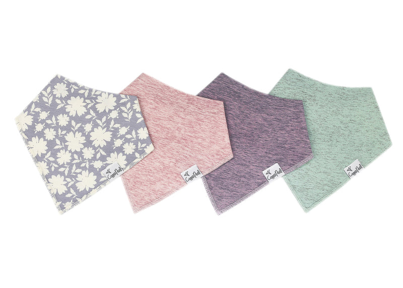 Copper Pearl Bandana Bibs (Set of 4; Multiple Styles) - Wee Bee Baby Boutique