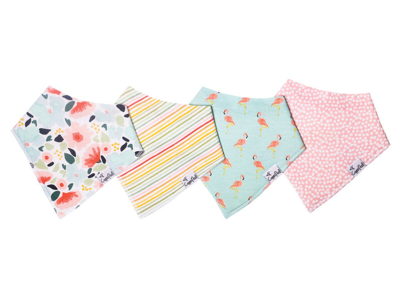 Copper Pearl Bandana Bibs (Set of 4; Multiple Styles) - Wee Bee Baby Boutique