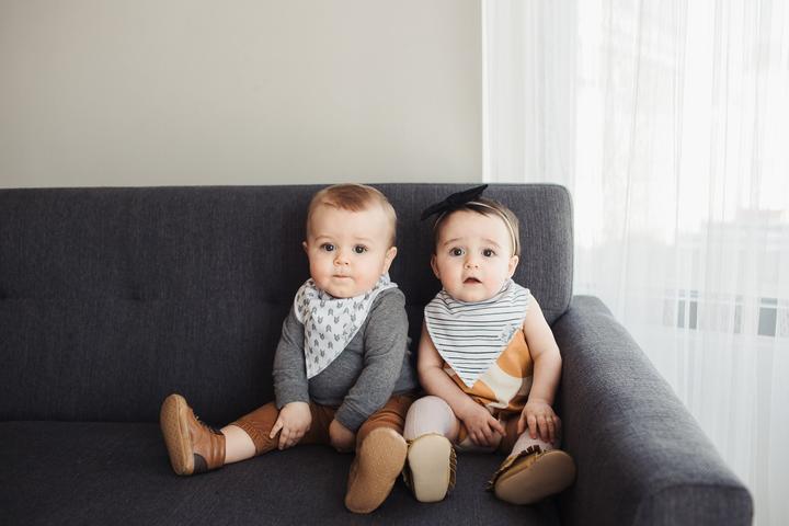 Copper Pearl Bandana Bibs (Set of 4)