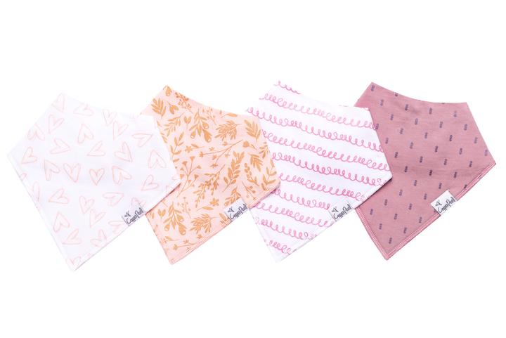 Copper Pearl Bandana Bibs (Set of 4)