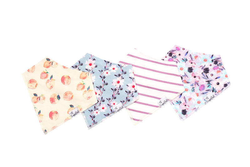 Copper Pearl Bandana Bibs (Set of 4; Multiple Styles) - Wee Bee Baby Boutique