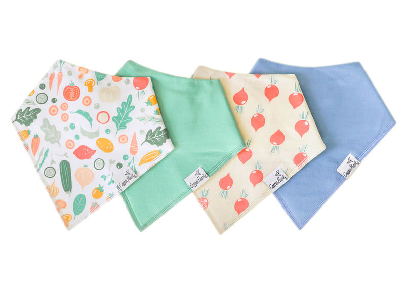 Copper Pearl Bandana Bibs (Set of 4; Multiple Styles) - Wee Bee Baby Boutique