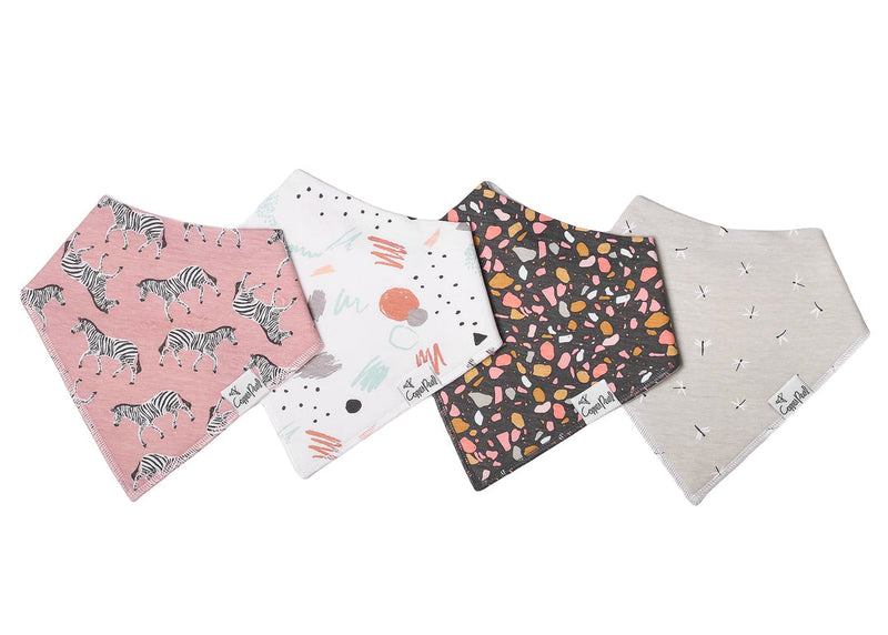 Copper Pearl Bandana Bibs (Set of 4; Multiple Styles) - Wee Bee Baby Boutique