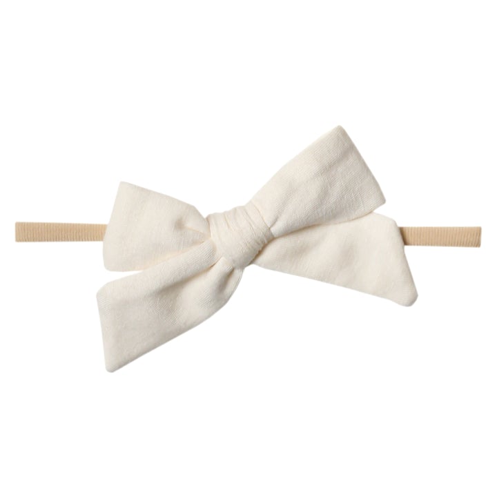 Copper Pearl Nylon Bows-Wee Bee Baby Boutique