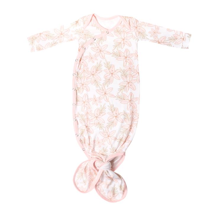 Copper Pearl Knotted Gown - Wee Bee Baby Boutique