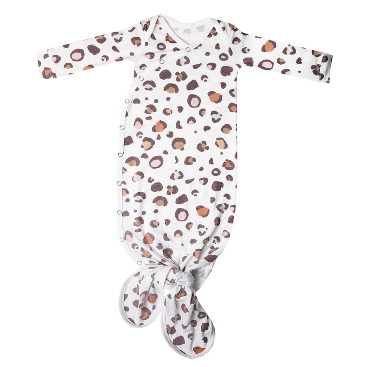 Copper Pearl Knotted Gown-Wee Bee Baby Boutique