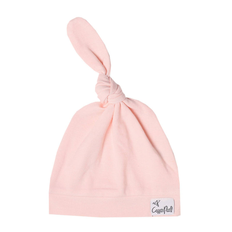 Copper Pearl Top Knot Hat - Wee Bee Baby Boutique