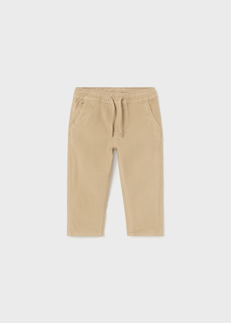 Corduroy Lined Joggers - Almond