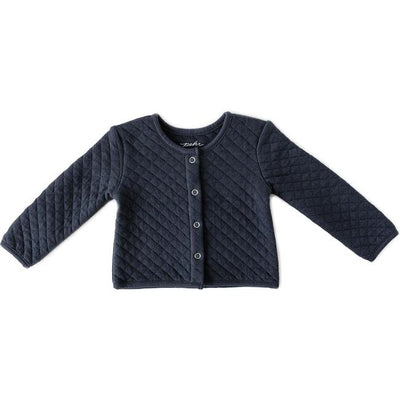 Cozy Snap Front Jacket - Fountain Blue-Wee Bee Baby Boutique
