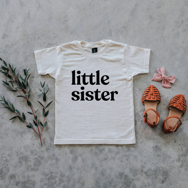 Cream Little Sister Organic Kids Tee: 2T