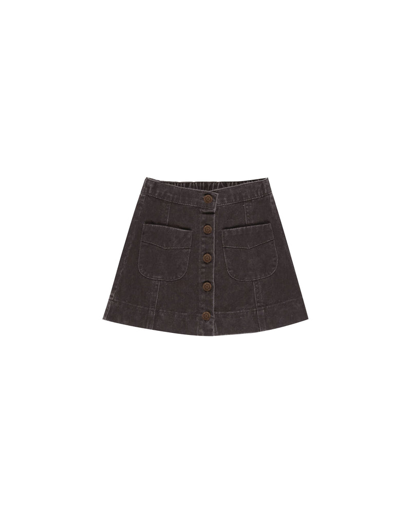 Denver Mini Skirt || Washed Black (6-7 Yr)