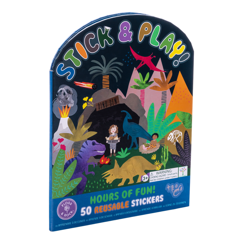 Dinosaur Stick & Play Reusable Stickers
