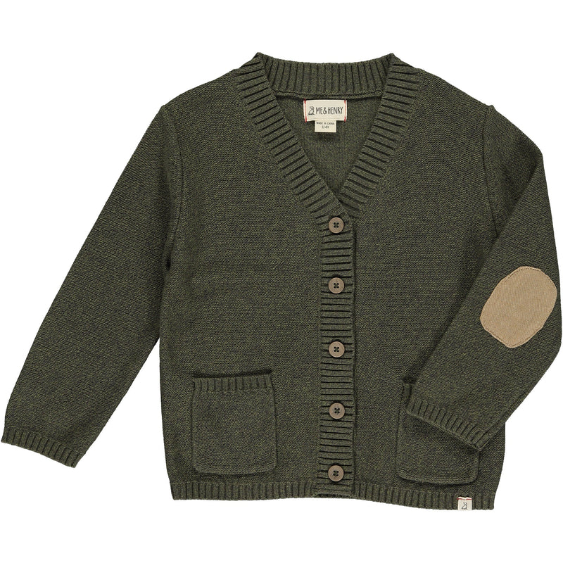 Duncan Cotton Cardigan - Green (0-3 Mo)