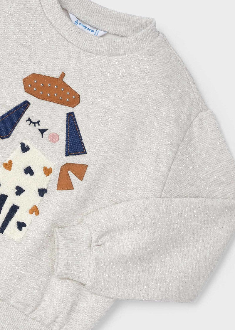 Embroidered Sweatshirt - Puppy