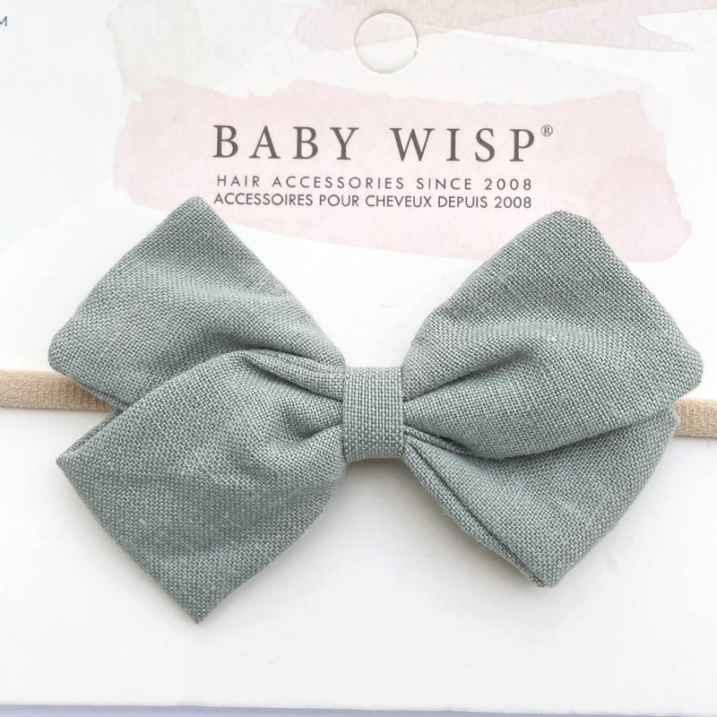 Emma Fabric Baby Bow Infant Headband - Cinnamon