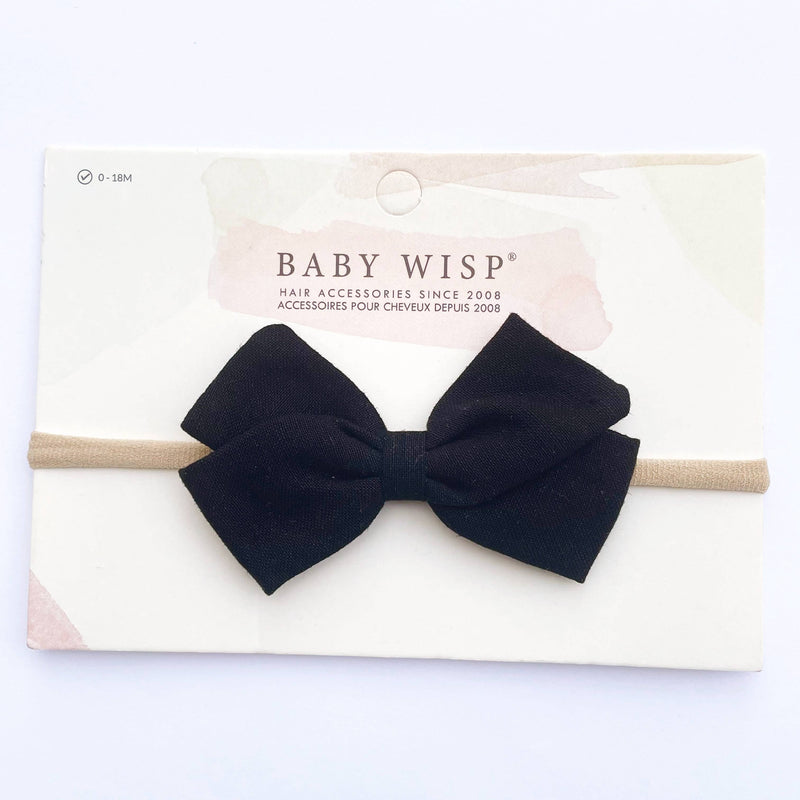 Emma Fabric Baby Bow Infant Headband - Cinnamon