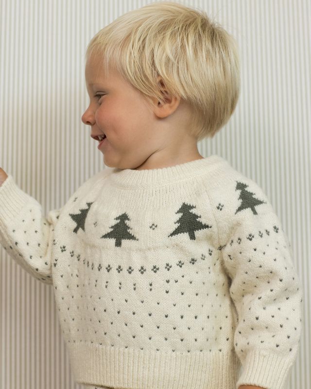Fair Isle Sweater || Trees (18-24Mo)