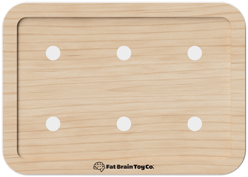 Fat Brain Toys PlayTab - Modular, Sensory Activity Board for Babies and Toddlers