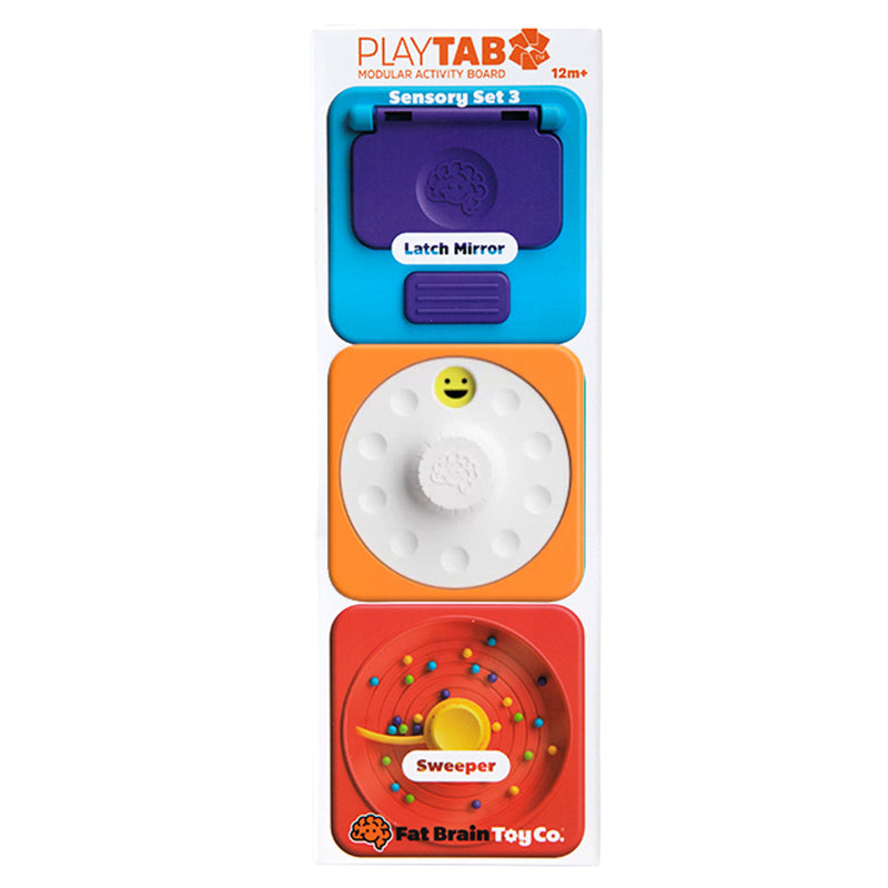 Fat Brain Toys PlayTab - Modular, Sensory Activity Board for Babies and Toddlers