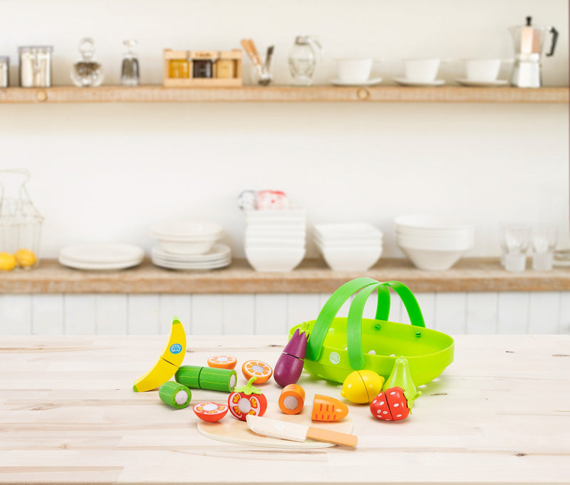 Fat Brain Toys Pretendables Fruit & Veggie Basket