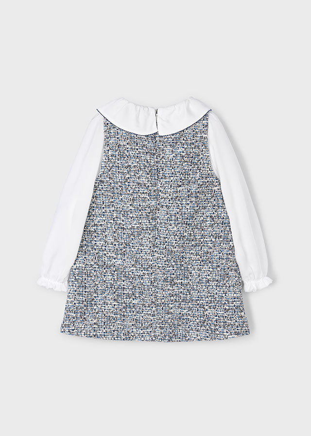 Girl Pinafore Dress - Ocean Blue