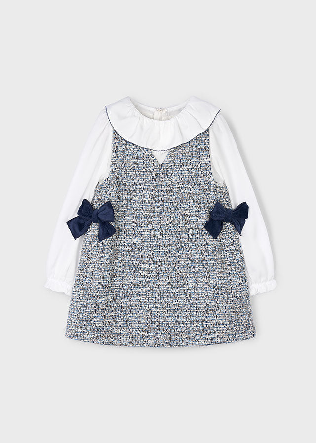 Girl Pinafore Dress - Ocean Blue